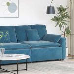 Modul modular de capăt pentru cotieră canapea cu perne 100 cm GartenMobel Dekor