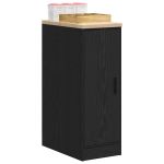 Dulap depozitare garaj negru 30x51x85 cm lemn masiv de pin GartenMobel Dekor