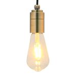 Suporturi de lampă 2 buc Bronz E27 GartenMobel Dekor