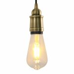 Suporturi de lampă 2 buc Bronz E27 GartenMobel Dekor