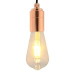 Suporturi de lampă 2 buc Rose Gold E27 GartenMobel Dekor