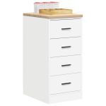 Dulap depozitare garaj alb 40x51x85 cm lemn masiv de pin GartenMobel Dekor