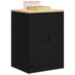 Dulap depozitare garaj negru 60x51x85 cm lemn masiv de pin GartenMobel Dekor