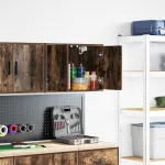 Dulap de perete de garaj din lemn de stejar afumat GartenMobel Dekor