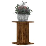 Suporturi de plante 2 buc. stejar fumuriu 30x30x40 cm lemn GartenMobel Dekor
