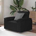 Canapea scaun negru 60 cm piele artificială GartenMobel Dekor
