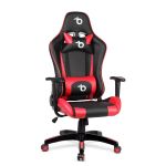 Scaun roșu de gaming - cu pernă de talie și pernă pentru cap Best CarHome