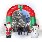 Poartă de Crăciun gonflabilă - 240 cm - IP44 - 9 LED - alimentată la rețea Best CarHome