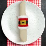 Inel pentru șervet de Crăciun - Moș Crăciun - 8 x 8 cm - 2 buc/pachet Best CarHome