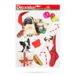Set autocolante pentru fereastră de Crăciun - animale de companie -  sclipici - 2 tipuri Best CarHome
