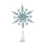 Vârf de brad - fulg de nea - 22 x 15 cm - albastru deschis Best CarHome