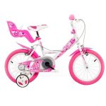 Bicicleta roz cu inimioare 14" PlayLearn Toys