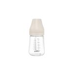 Biberon PA anticolici premium cu tetina S, crem (160 ml) PlayLearn Toys