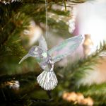 Ornament de Crăciun - pasăre colibri acrilică - 95 x 100 x 65 mm Best CarHome