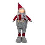Figura de spiriduș textil de Crăciun - picioare telescopice - 40 - 60 cm Best CarHome