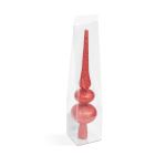 Decor vârf de brad de Crăciun - roșu strălucitor - 30 x 7 cm Best CarHome