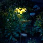 Lampă solară floarea soarelui- 75 cm - 8 LED alb cald Best CarHome