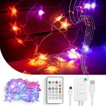 Lumină inteligentă șir - stea - USB - 25 LED-uri RGB - 5 m - Bluetooth Best CarHome