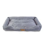 Pat pentru câini - 87 x 59 x 13 cm - gri Best CarHome