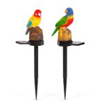 Decor solar - papagal - 1 LED alb cald - 8 x 60 x 41 cm Best CarHome