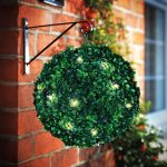 Decor solar - plantă suspendabilă - 25 cm - 20 LED alb cald Best CarHome