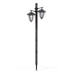 Lampă solară LED - felinar - 137 cm - negru - alb rece Best CarHome