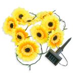 Șir de lumină solară - floare - 2 m - 20 LED-uri alb cald Best CarHome