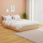 Cadru de pat mic dublu, 120x190 cm, lemn masiv GartenMobel Dekor