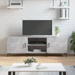 Comodă TV, gri beton, 150x30x50 cm, lemn compozit GartenMobel Dekor