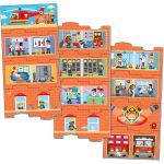 Puzzle vertical - Statia de pompieri (12 piese) PlayLearn Toys