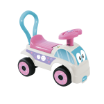 Masina fara pedale Foot to Floor - Alb& roz PlayLearn Toys