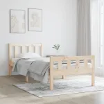 Cadru de pat single, 90x190 cm, lemn masiv GartenMobel Dekor