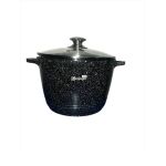 Cratita antiaderenta cu capac sticla 28cm negru Handy KitchenServ