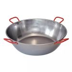 Tigaie paella adâncă din oțel lustruit, cu 4 mânere, 65 cm Handy KitchenServ