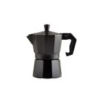 Cafetieră Neagră Tip Moka pentru 6 Persoane Stilată și Practică Handy KitchenServ