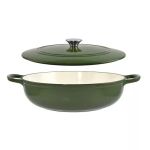 Cratita din Fontă Emailată 27 cm, Verde Handy KitchenServ