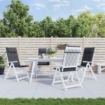 Perne scaun cu spătar înalt 4 buc, antracit, țesătură Oxford GartenMobel Dekor