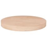 Blat de masă rotund, Ø30x4 cm, lemn masiv stejar netratat GartenMobel Dekor