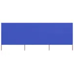 Paravan anti-vânt cu 3 panouri, azur, 400 x 80 cm, textil GartenMobel Dekor