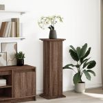 Suport prezentare cu depozitare stejar maro 31x30x90 cm lemn GartenMobel Dekor