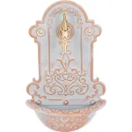 Chiuveta de gradina, aluminiu, alb si portocaliu, efect cupru, 22x10x37 cm, Strend Pro GartenVIP DiyLine