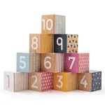 Cuburi din lemn - Invat sa numar PlayLearn Toys