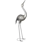 Decoratiune gradina, MagicHome, pasare Macara, metalica, 34x23x111 cm GartenVIP DiyLine