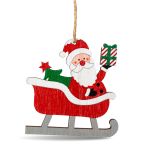 Decor pentru brad - Moș Crăciun - 21,5 x 11,5 cm Best CarHome