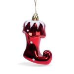 Ornament pentru brad - cizme lucioase - 8 x 6 x 4 cm Best CarHome