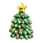 Balon de Crăciun 3D - 360° - folie aluminiu - brad - 38 x 34 cm Best CarHome