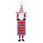 Calendar de perete de Advent - 3D cu elf scandinav - textil - 100 x 28 cm Best CarHome