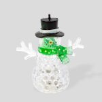 Om de zăpadă de Craciun cu LED  - verde - LED RGB - 9 x 8 x 5 cm Best CarHome