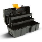 Geantă de scule pliabila cu tavă dublă - plastic - 31 x 18 x 14 cm Best CarHome