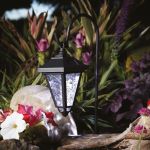 Lampa solară LED - felinar - 80 cm - negru - alb rece Best CarHome
